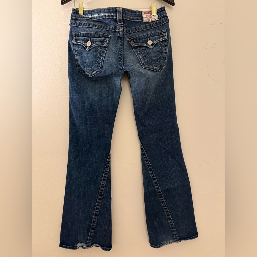True Religion Dark Blue Flare Jeans RN# 108474